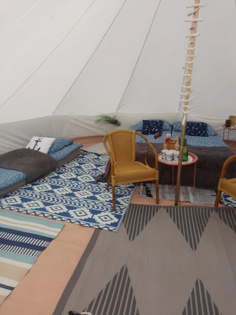 glamping wyposażenie